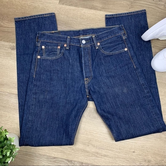 Levi’s 501 Jeans 30W x 34 100% Cotton - Picture 1 of 13